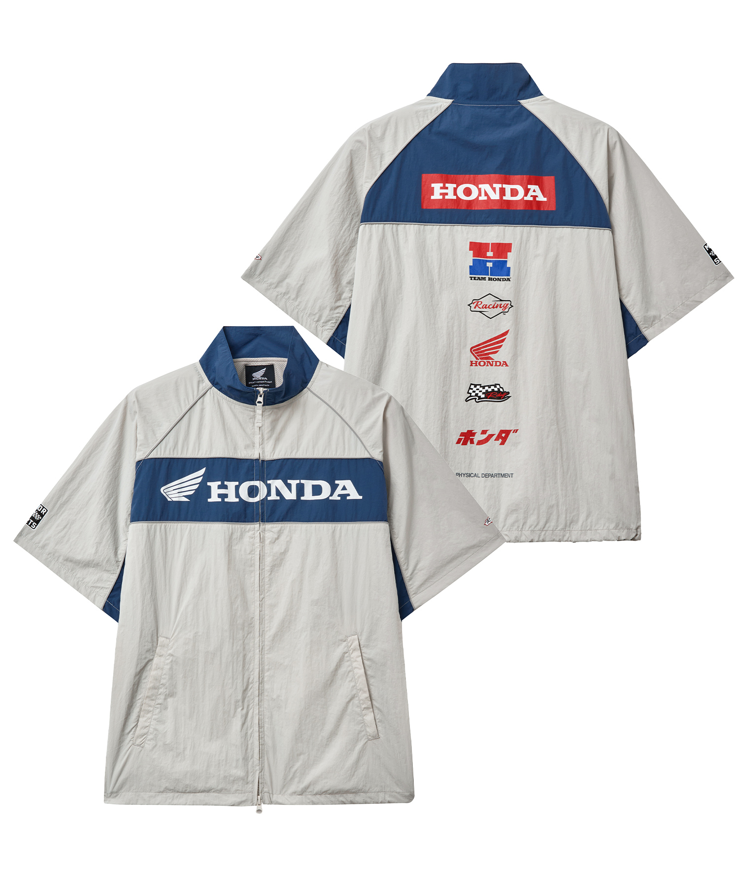 Nylon Motorcycle Zip-Up White