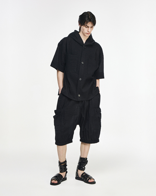 Укороченная куртка-худи SONGZIO HOMME Black SI3JP343BK