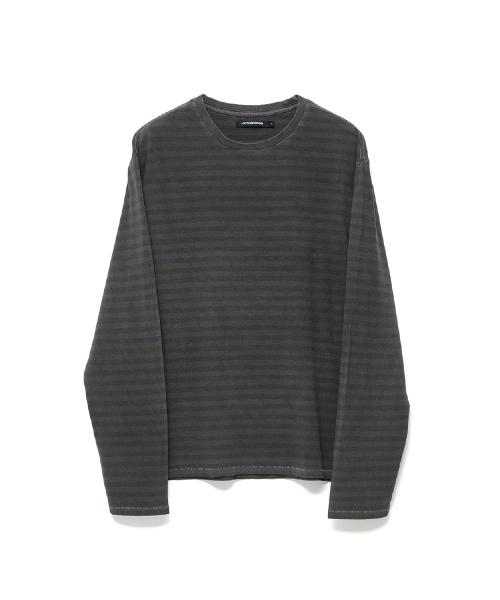 VTG Stripe Tee Dyed Charcoal