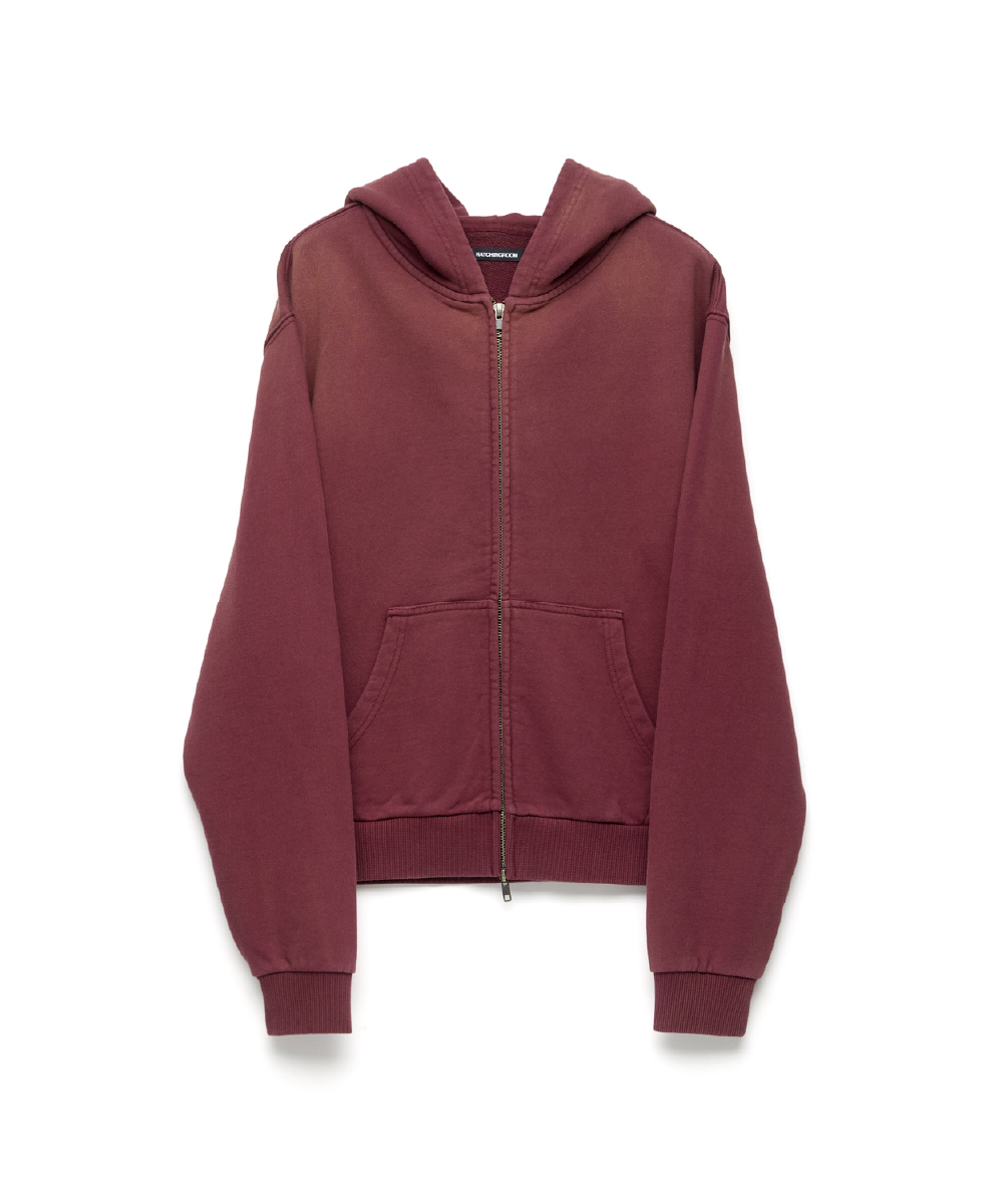 VTG Hoodie Bleached Dark Red