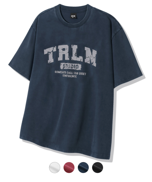Футболка с винтажным принтом, 4 colors