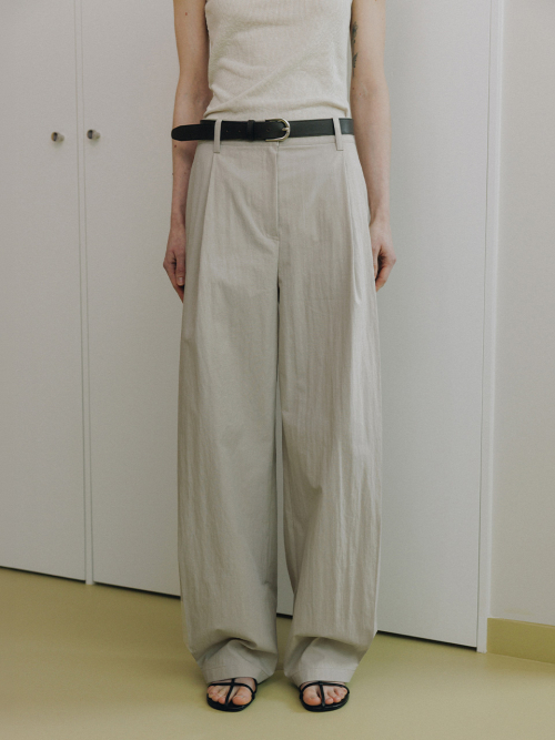 Curved Tuck Pants SW6ML769_2color