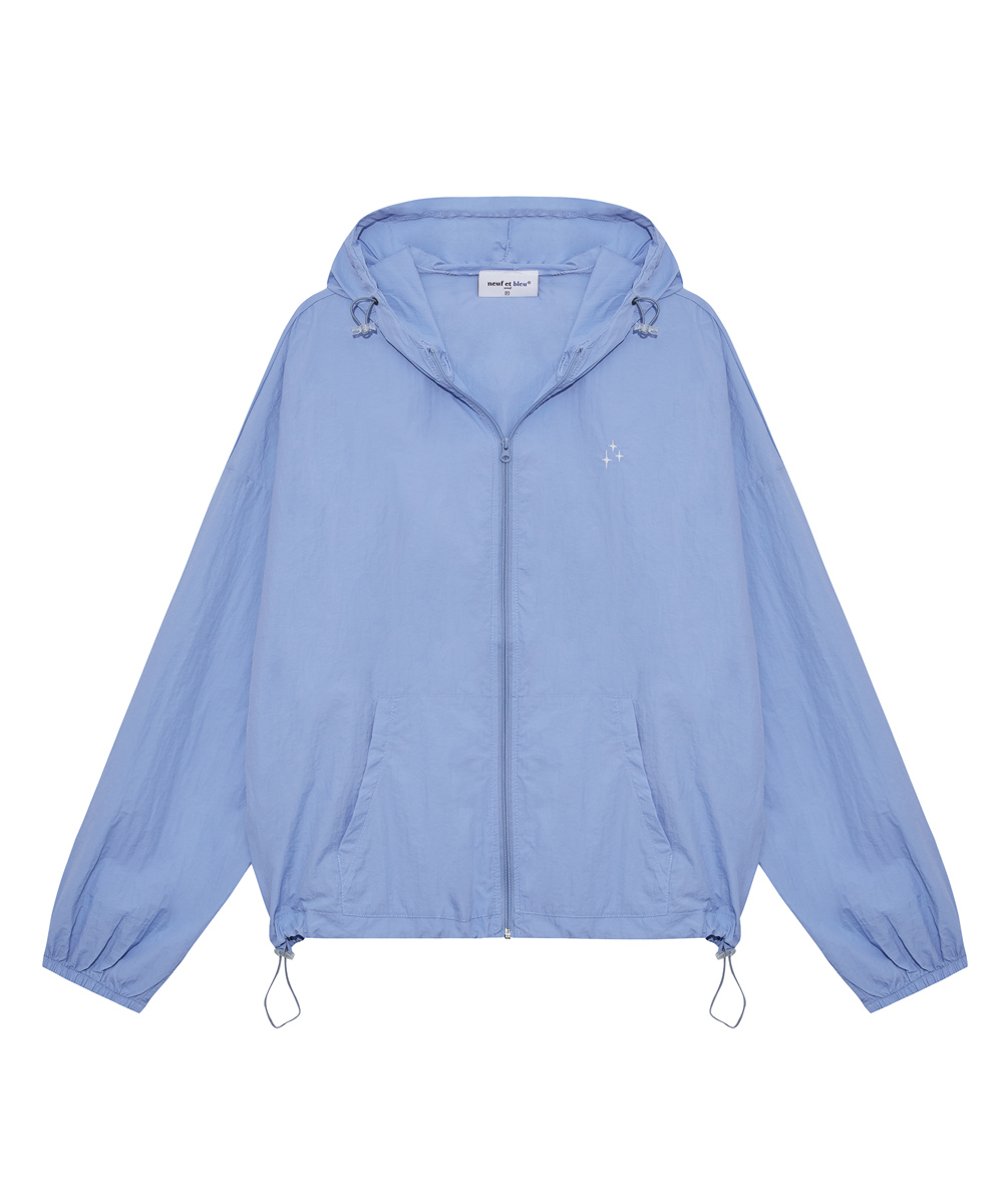 NEB windbreaker hoody jacket (skyblue)