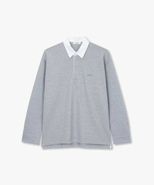 Регбийка с латками на локтях_Melange Grey 9156122111
