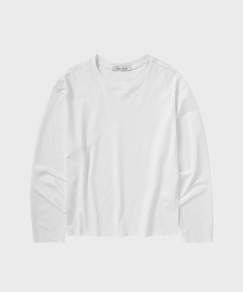 Кроп-лонгслив из хлопка гиза_WHITE