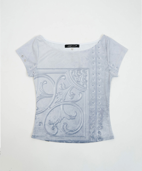 Antique Shape топ [Ice Blue]