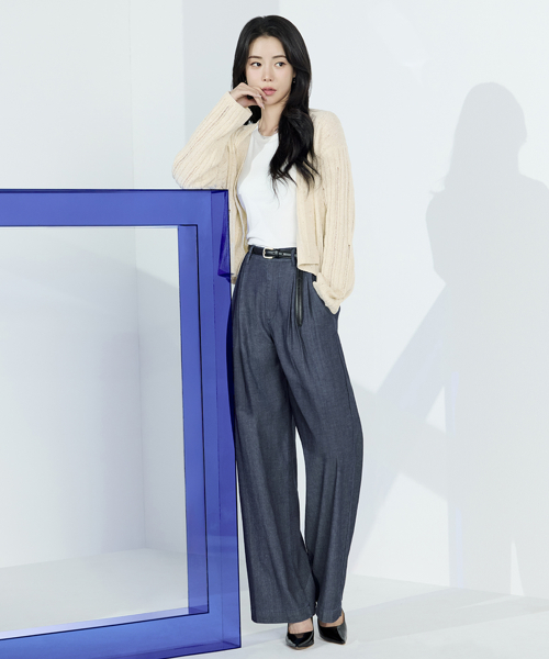 Джинсовые брюки из льна 26SS