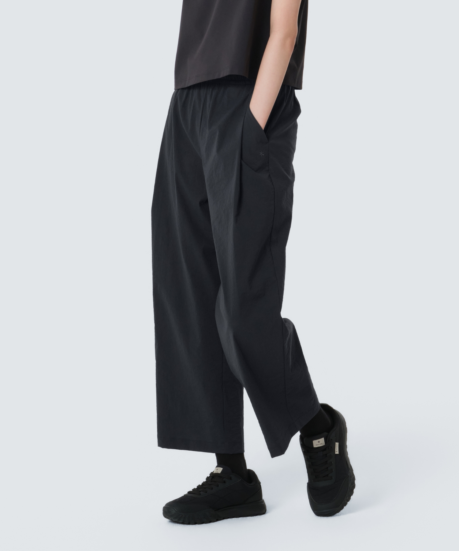 Женские укороченные брюки полуширокие (S26MWFPT73) Dark Navy