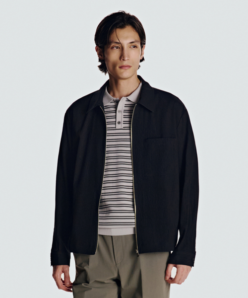 Плиссированный блузон 26SS Air Light, Black