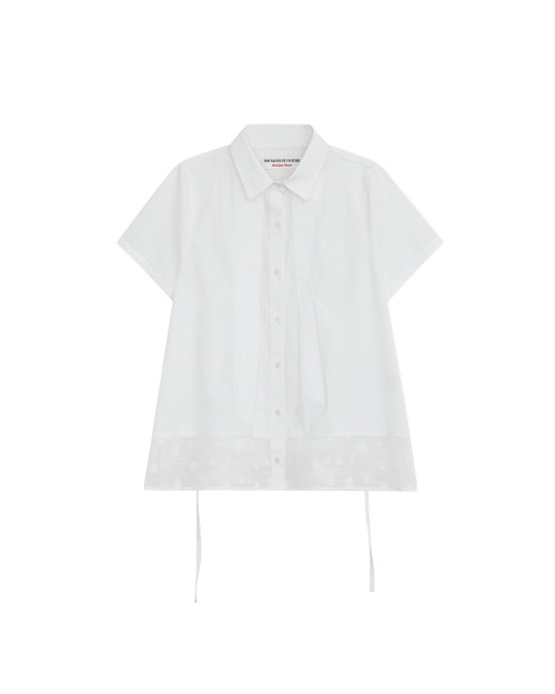 W BACK STRING LAYERED рубашка (белый)