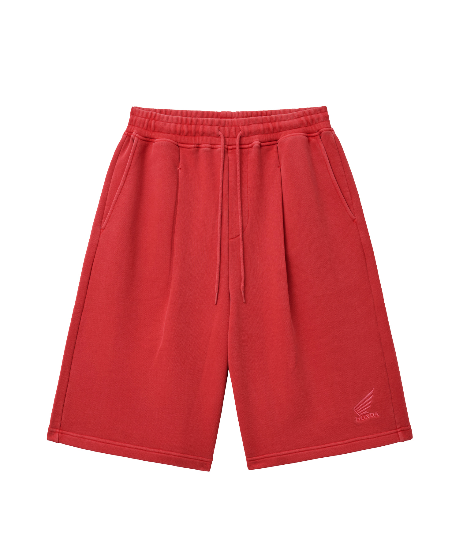 Pigment Original Wing logo Bermuda Sweat Pants_Red
