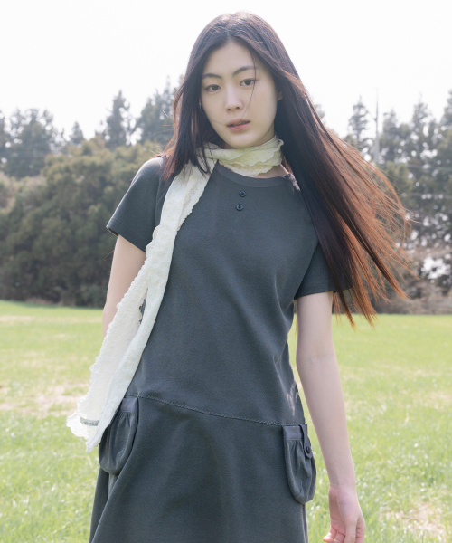 SUMMER WRINKLE SCARF, IVORY