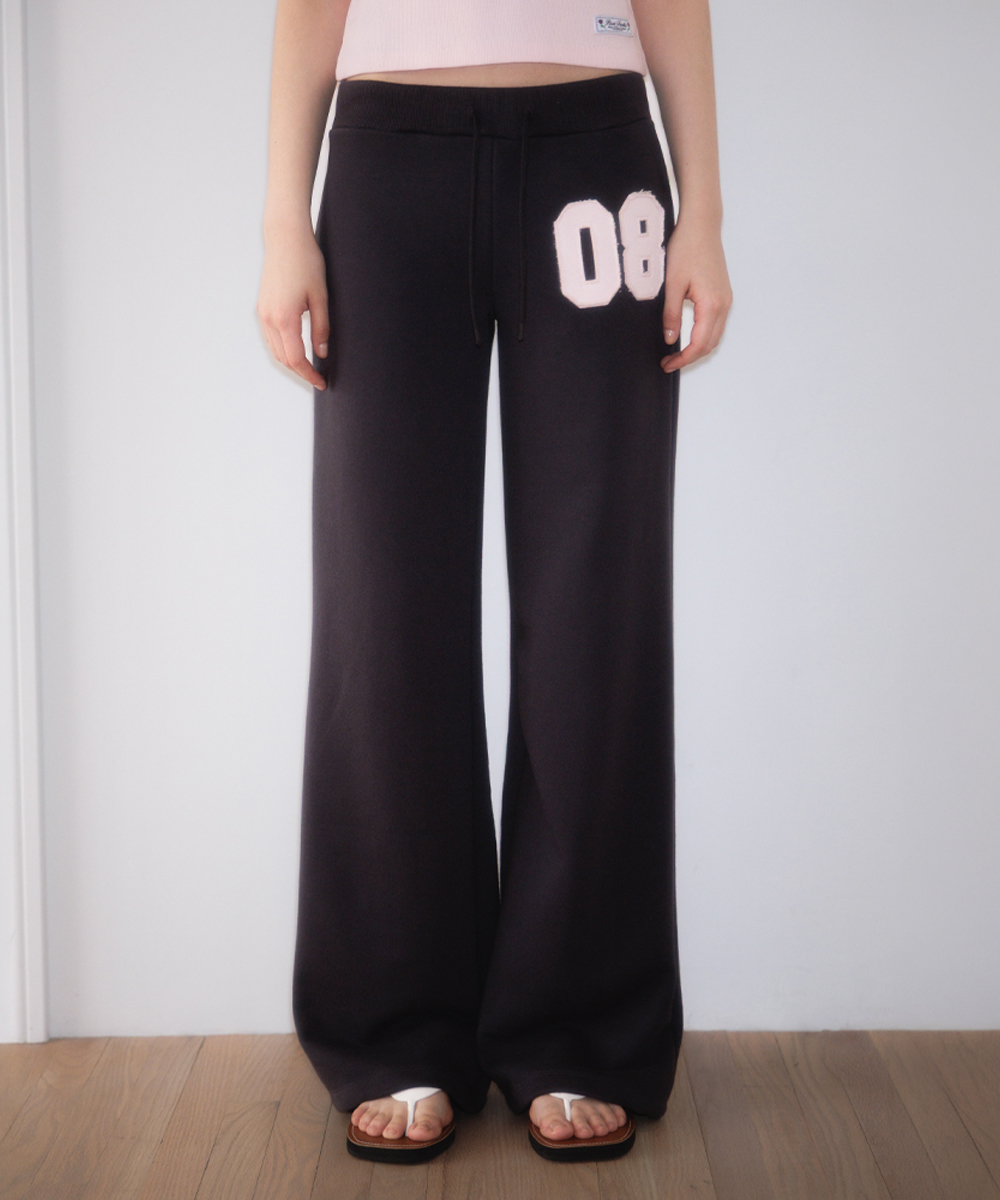 Patchwork Bootcut Sweatpants [уголь]