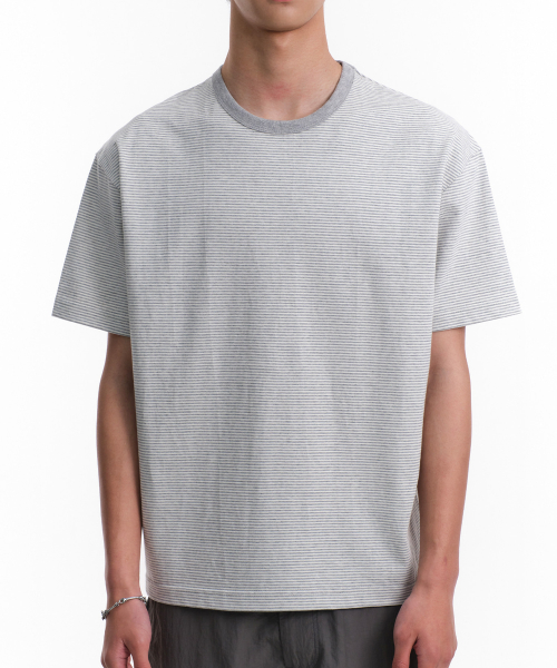 UNIFORM полоска T-SHIRTS (MELANGE/серый)