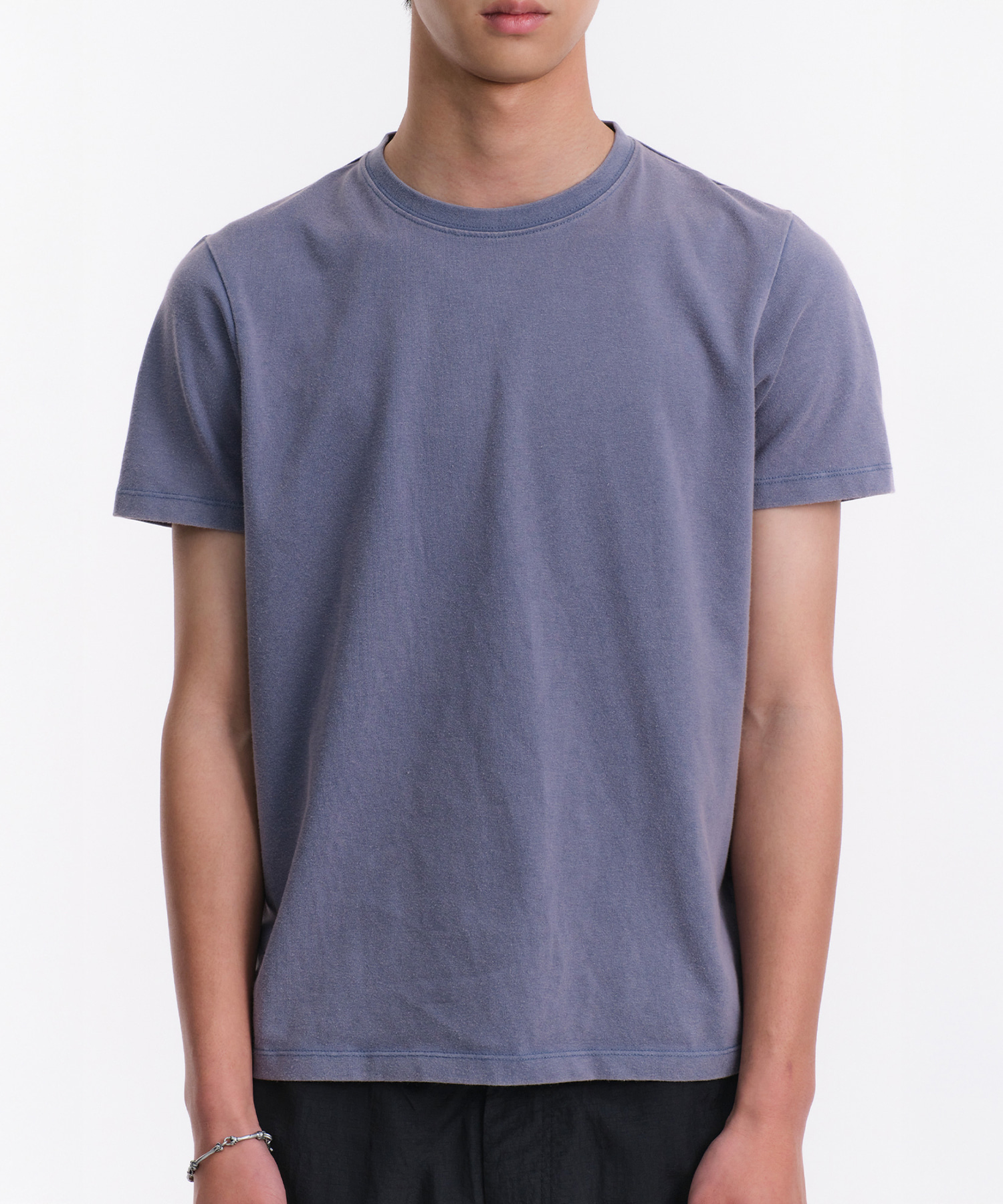 WASHED REGULAR FIT T-SHIRTS (синий)