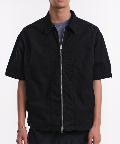 WASHED VINTAGE HALF SHIRKET (черный)