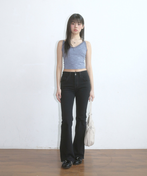 LOE BOOTCUT брюки / черный