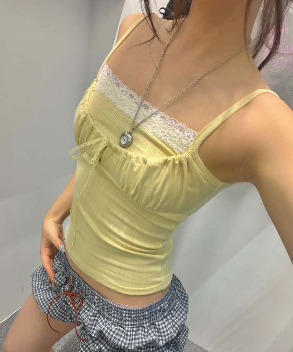 Daisy майка без рукавов - Yellow