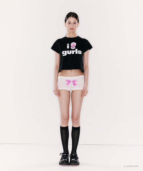 ESTHER BUNNY X AS IF CALIE BUNNY GURLS T-рубашка черный
