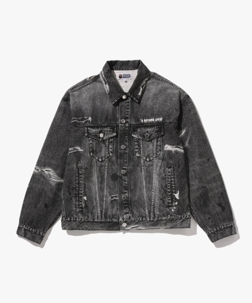 Fake Print трекер куртка (M) BLACK