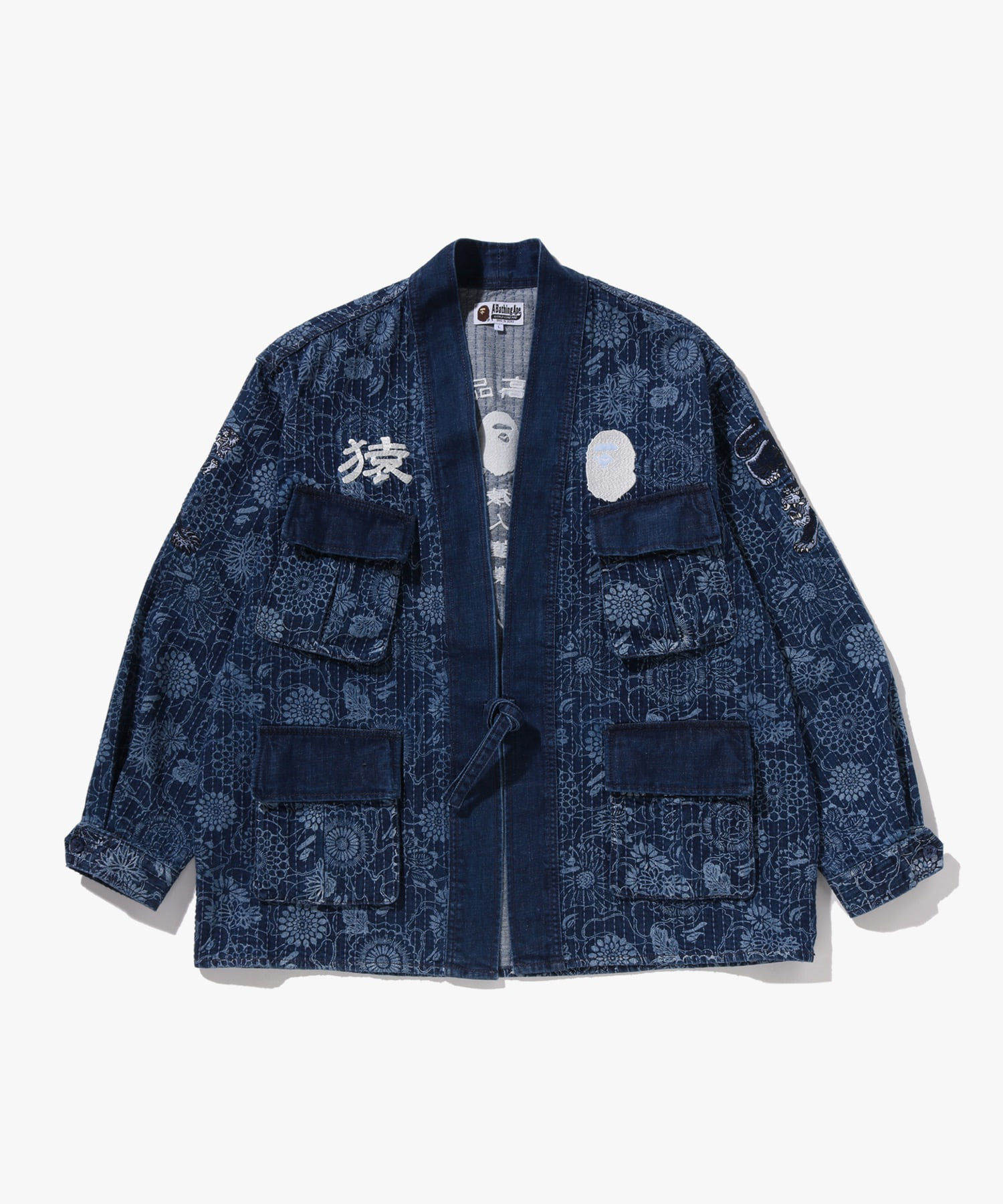 Кимоно джангл-фатиг Japanese Indigo Art Camo (M) INDIGO