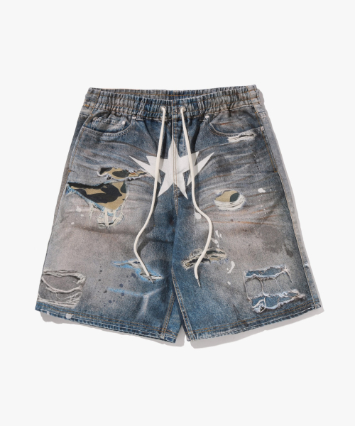 Шорты BAPE STA relaxed fit с принтом (M) LIGHTINDI