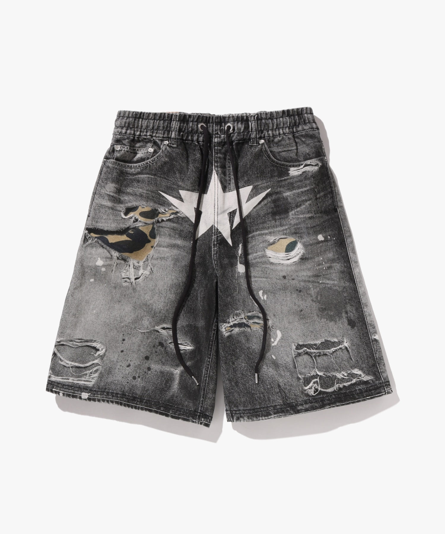 Свободные шорты BAPE STA с принтом (M) BLACK