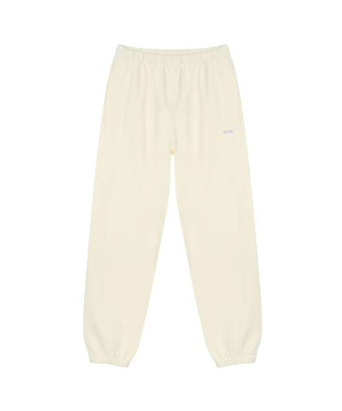 Basic Jogger Sweatpants / Light Yellow
