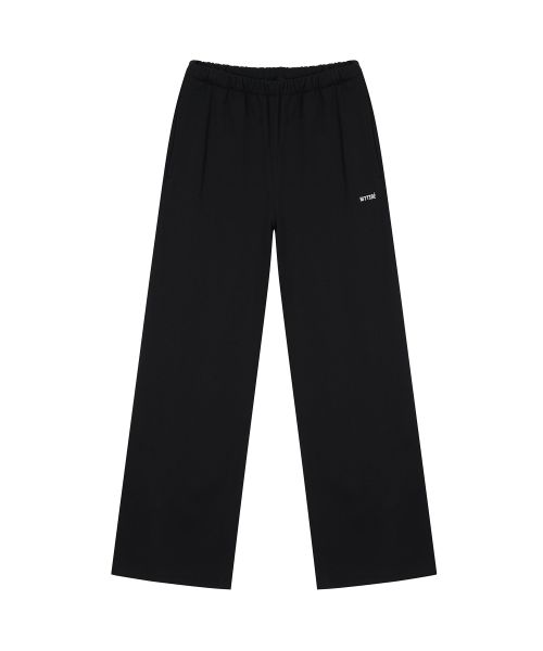 Basic Straight Sweatpants / Black
