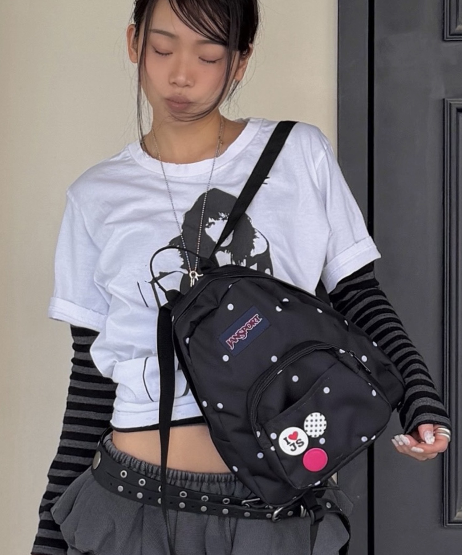 Мини-рюкзак Half Pint POLKA DOT BLACK