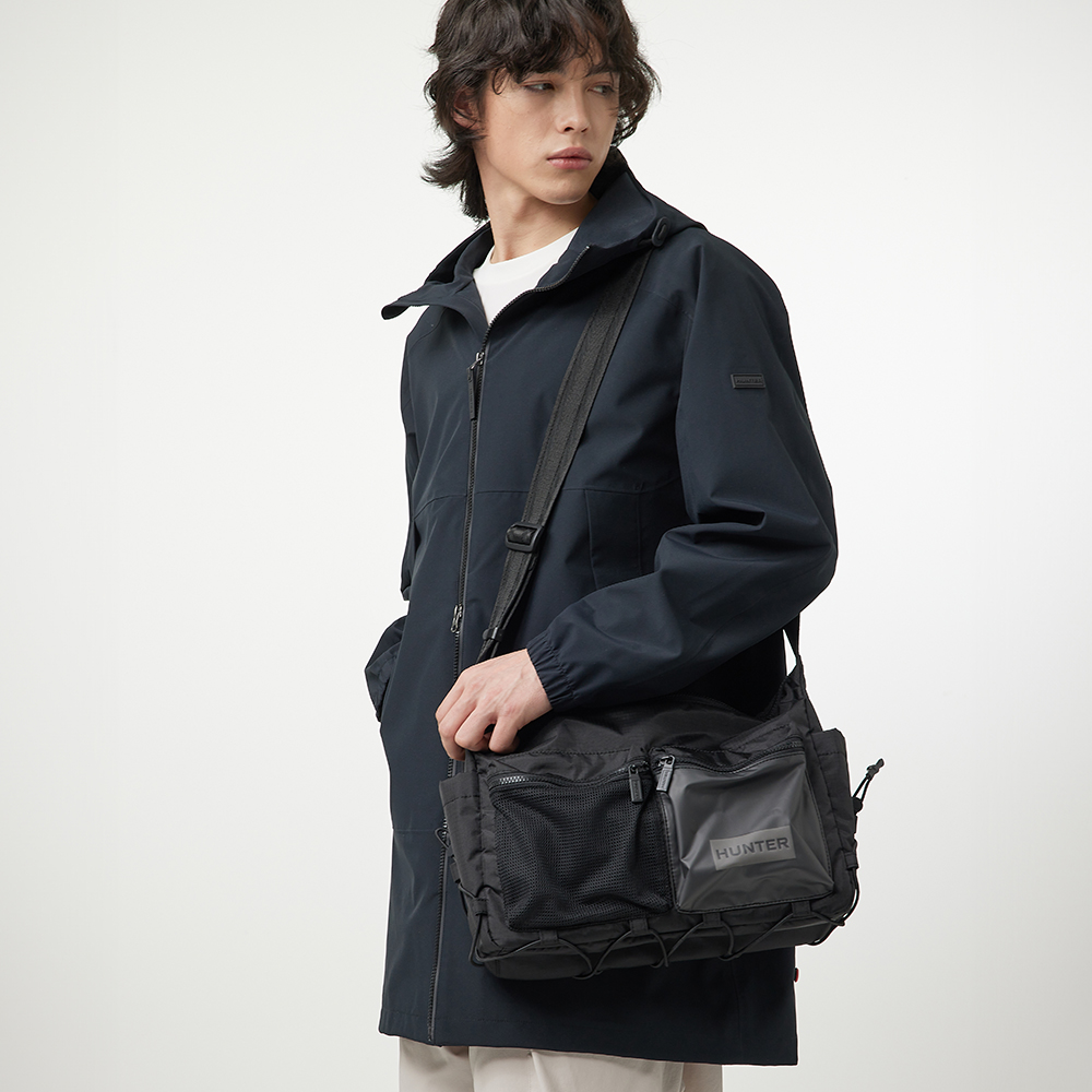 Сумка-мессенджер миди UNISEX Travel Lucent - Black HEUK306BMZBLK