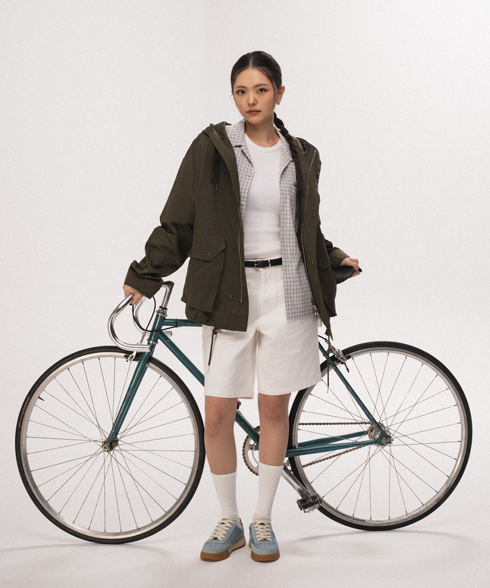 SHORT FISHTAIL JACKET (KHAKI)