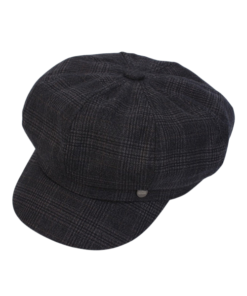 Glencheck Logo Black Newsboy Cap 뉴스보이캡
