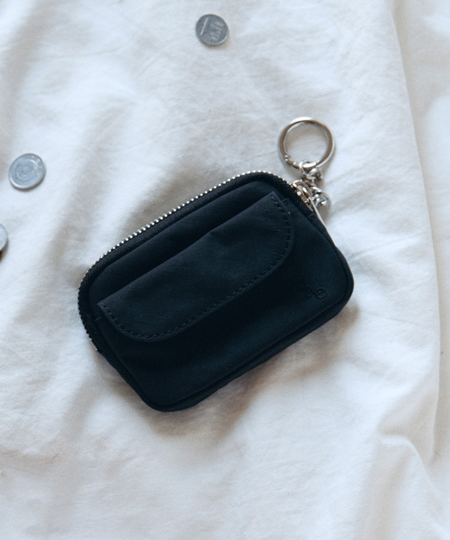 Comfy Wallet Keyring _ Black