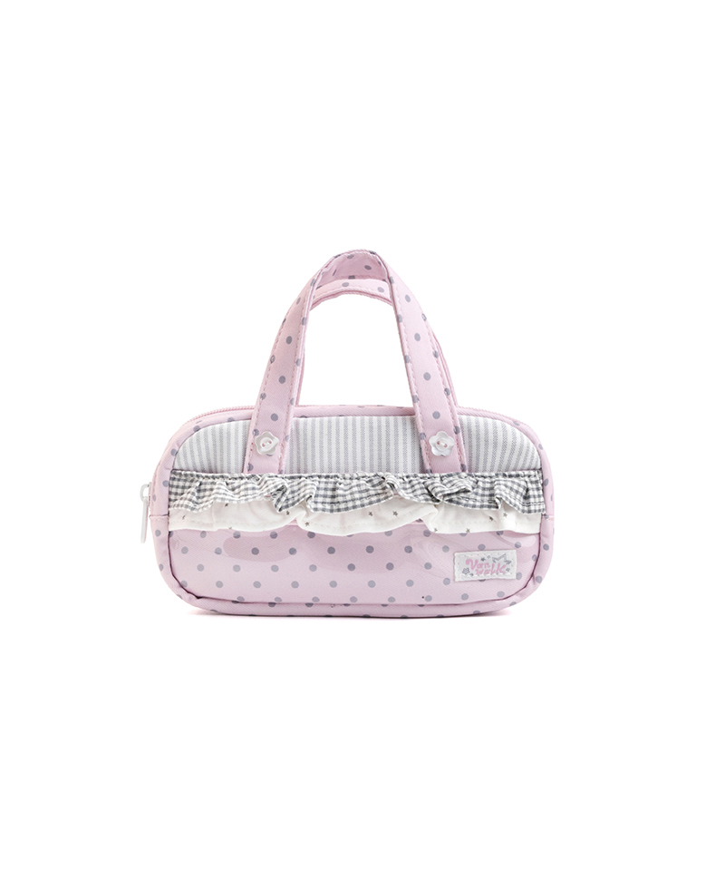 Lace Quilted Cosmetic Pouch