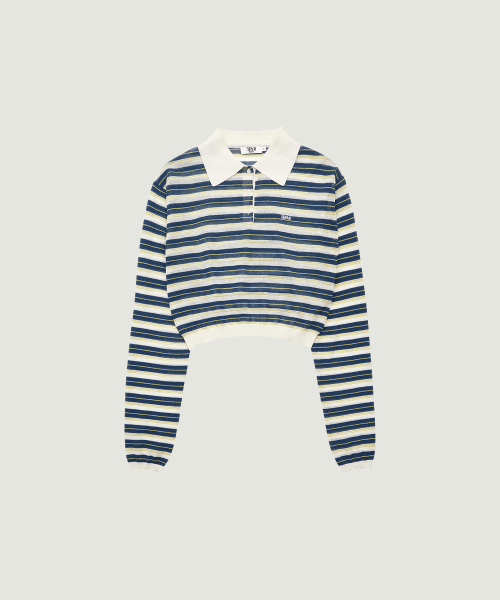 ESTHER STRIPE COLLAR KNIT (IVORY)