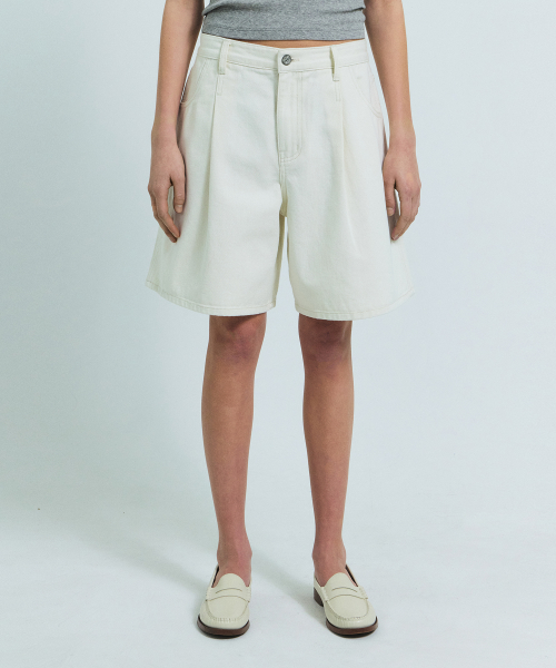 PRIM MIDI SHORTS (IVORY)
