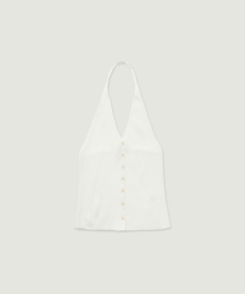 26SS ALINA HALTER TOP (IVORY)
