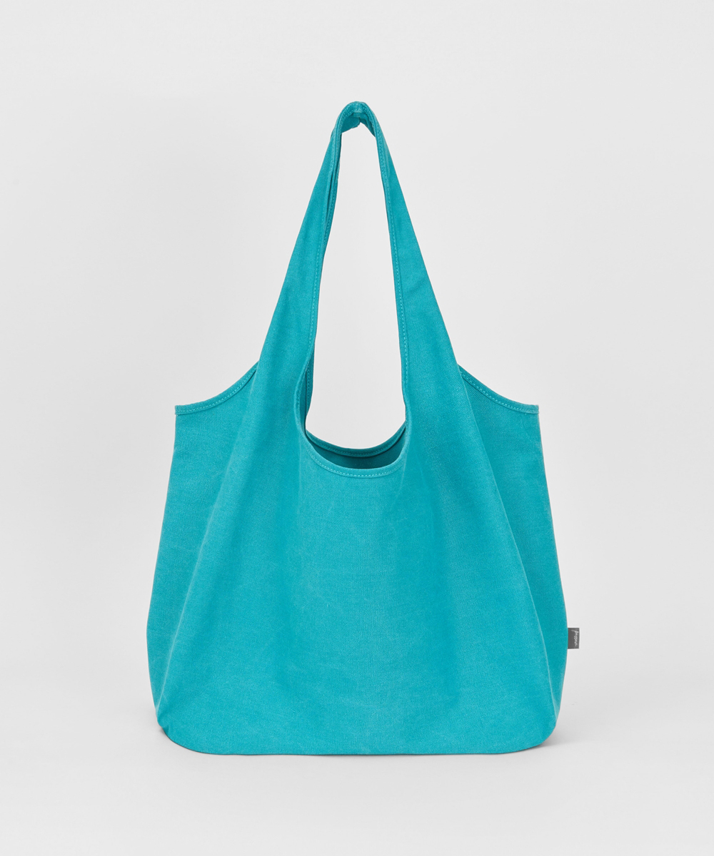 Vintage Canvas Shopper Bag TURQUOISE