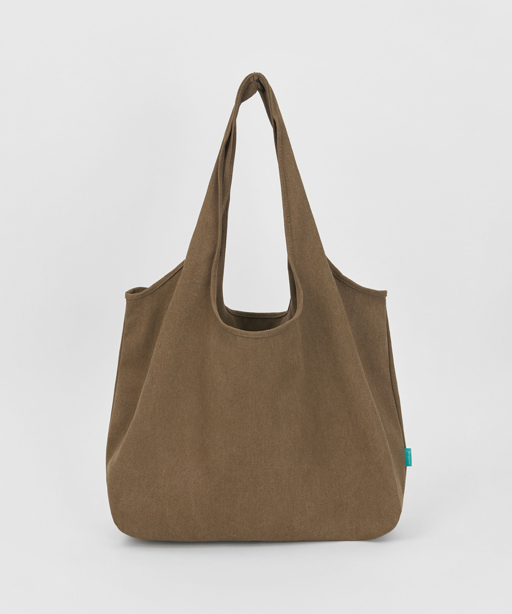 Vintage Canvas Shopper Bag BROWN