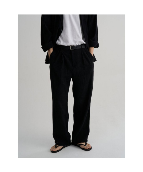 Широкие брюки с заломами Creased Wide Fit Black