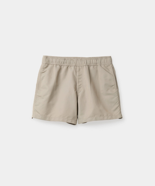 Нейлоновые технологичные шорты со сборками (Beige)