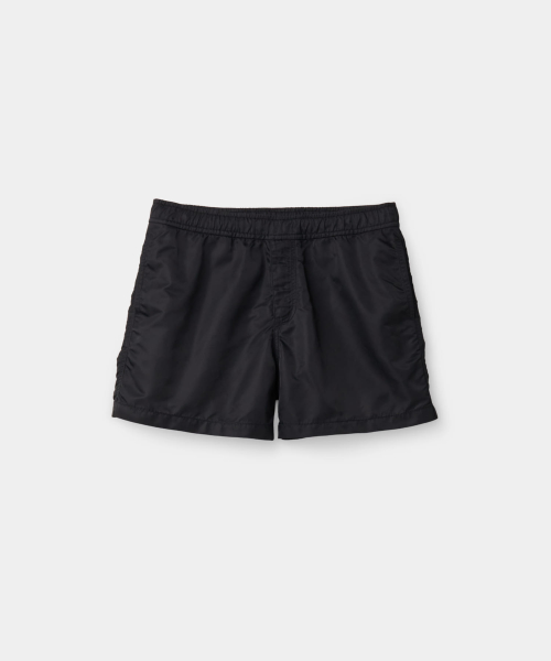 Нейлоновые технологичные шорты со сборками (Black)