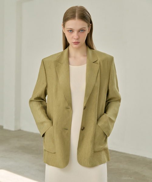 Струящийся жакет из ацетата 26SS Olive
