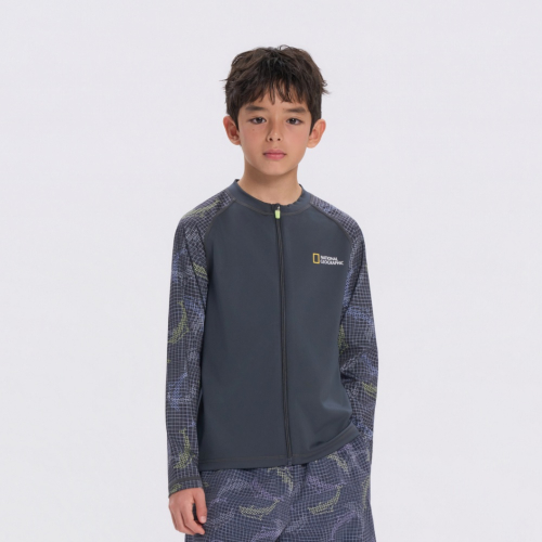 K262URG620 래쉬가드 F-ZIP-2 D/GREY