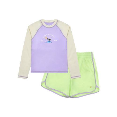 K262GRG620 여아 래쉬가드 세트 LILAC
