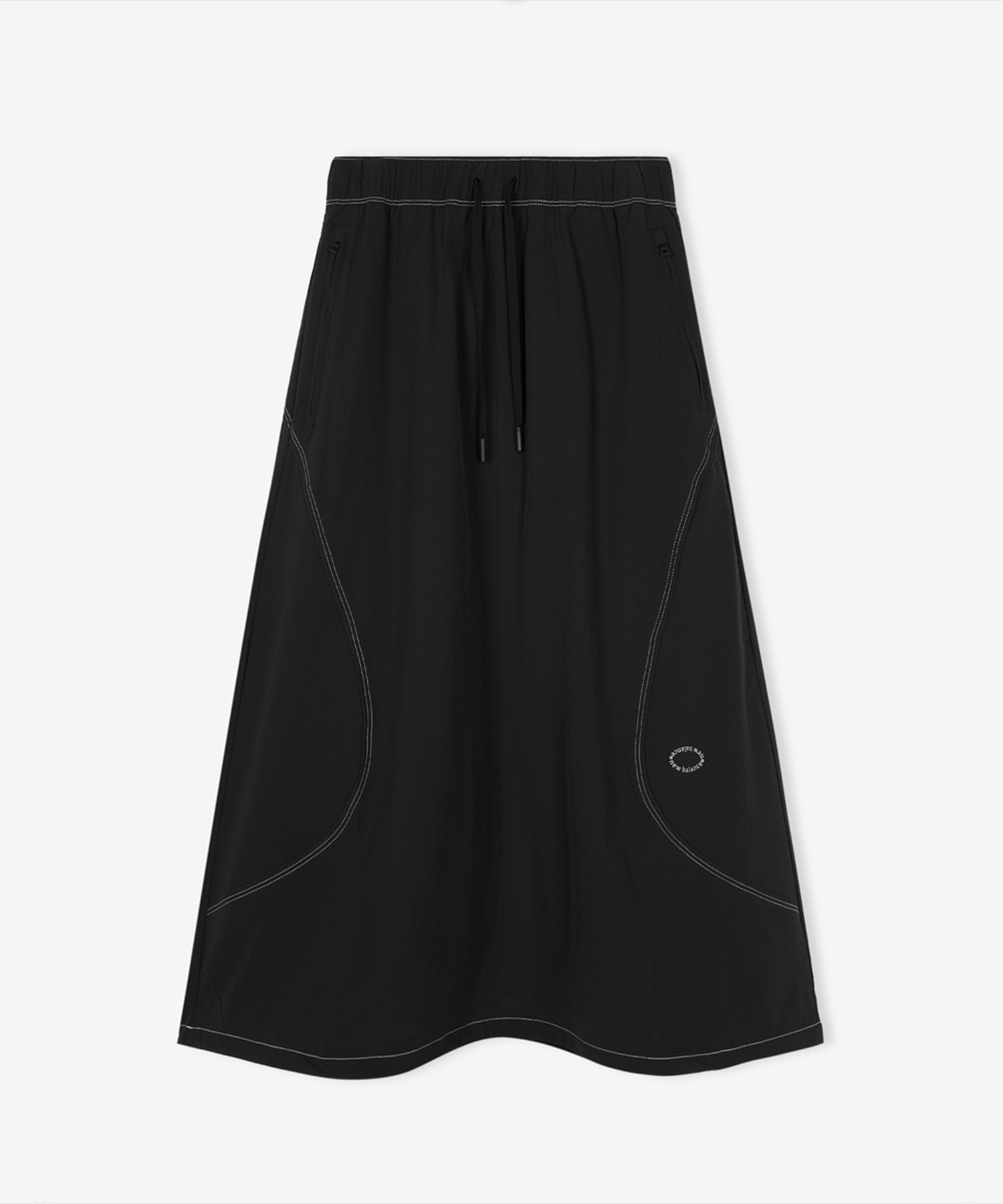 NBNWG3W612 / WOMEN FROZEN стрейч юбка макси (BLACK)