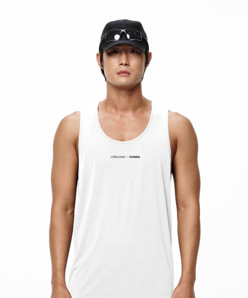 Беговая майка с логотипом LLR (White/Black)