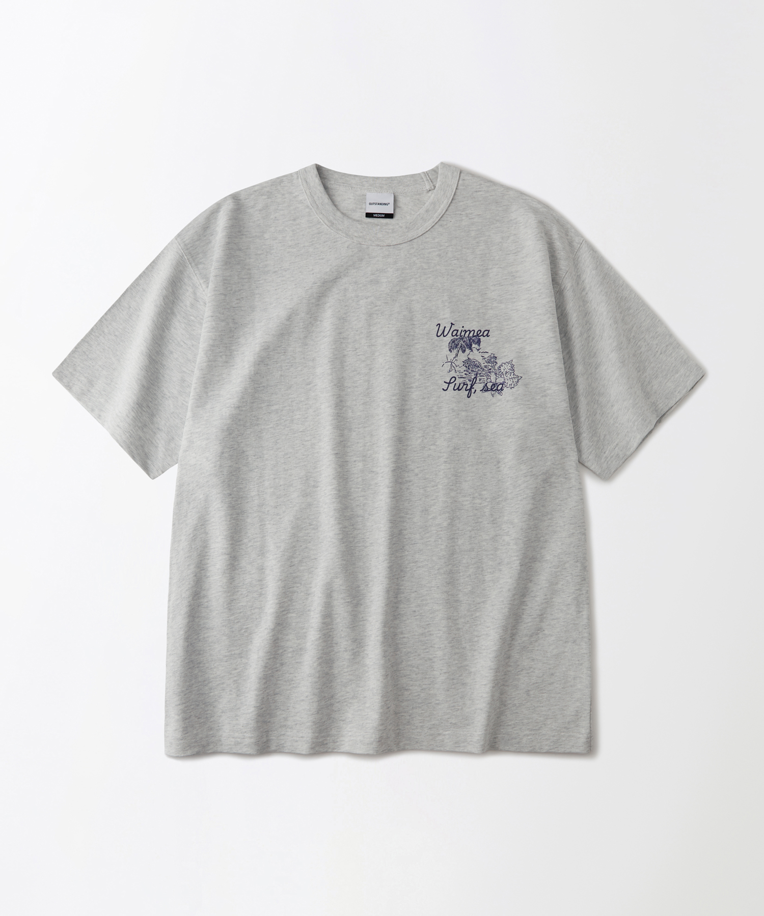 Футболка V.S.C TEE(TROPIC) 1% Melange Gray