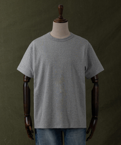 JAPANESE TENJIKU JERSEY TUBULAR TEE_MELANGE GRAY